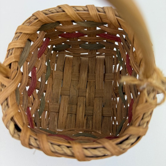 Vintage Miniature Basket Farmhouse Primitive Christmas Folk Art Country Decor! - Picture 10 of 16